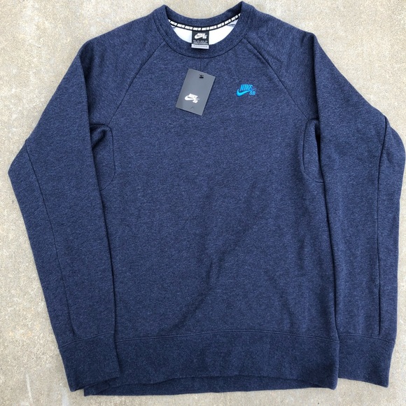 Nike Other - NWT Nike SB Icon Crew Neck Sweatshirt In Blue